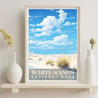 White Sands National Park Poster, Travel Art, Office Poster, Home Decor | S6 - image6